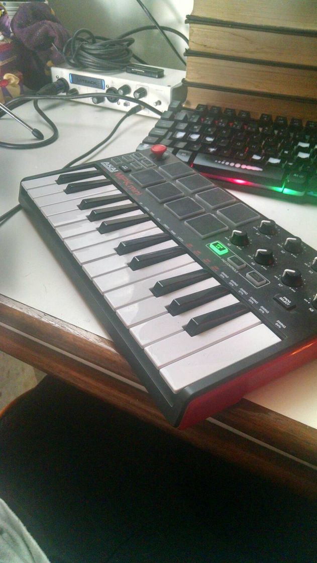 Electrónica AKAI Professional MPK MINI MKII - Teclado controlador MIDI USB portátil con