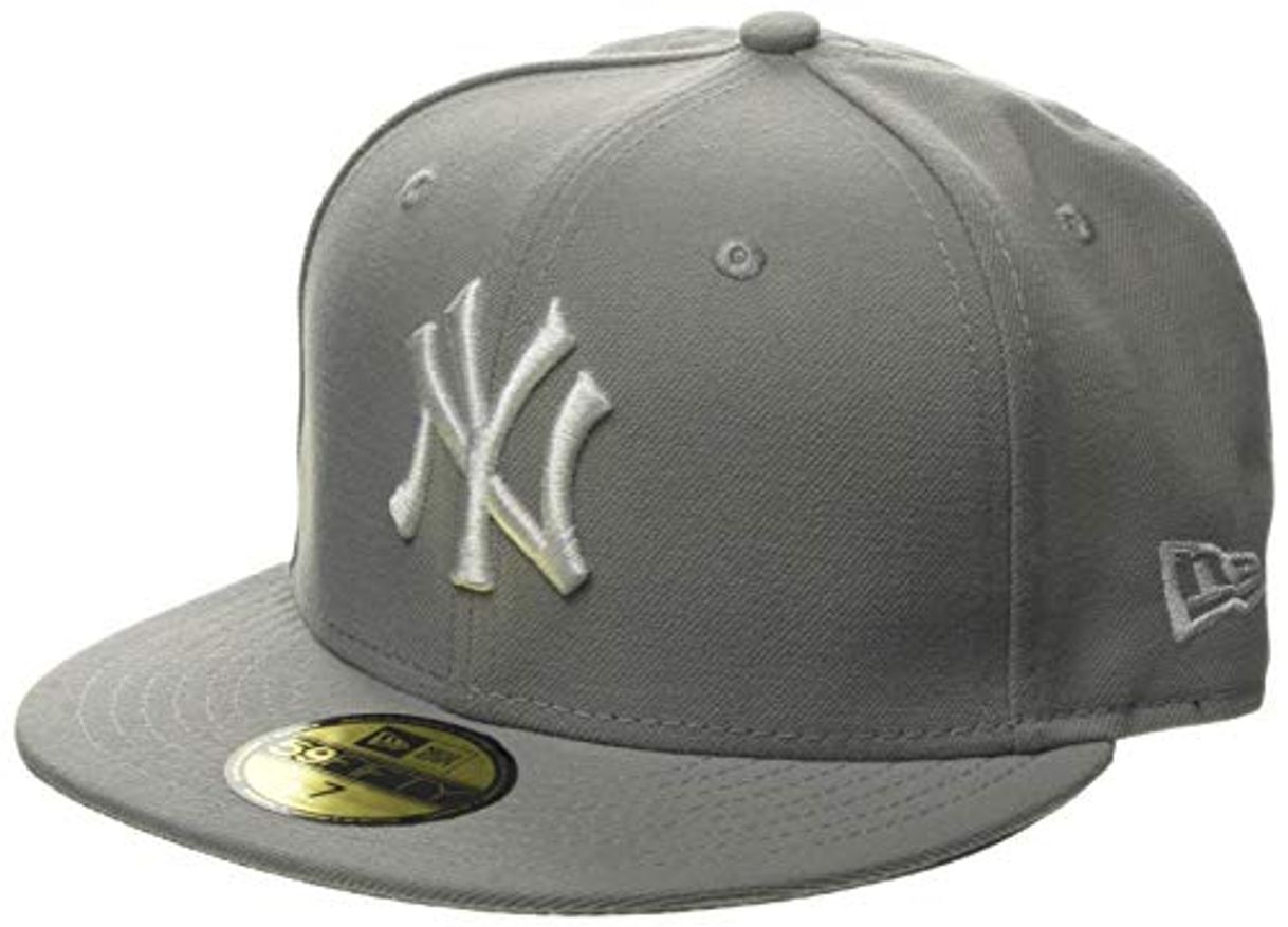 Moda New Era MLB Basic NY Yankees 59Fifty Fitted Gorra, Grey