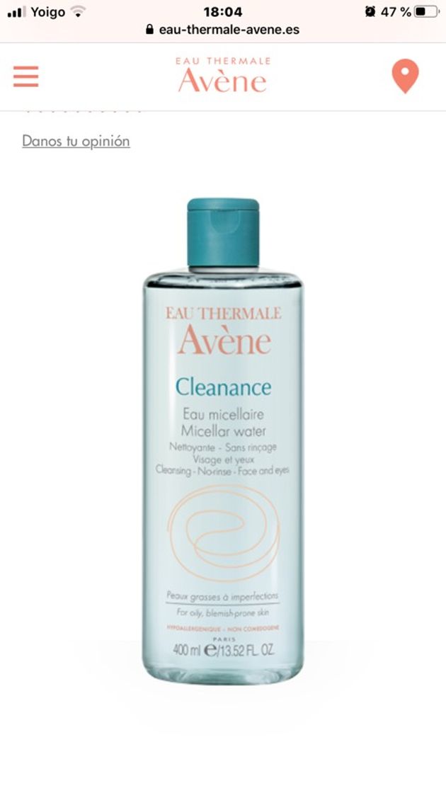 Moda Cleanance EXPERT | Eau thermale Avène