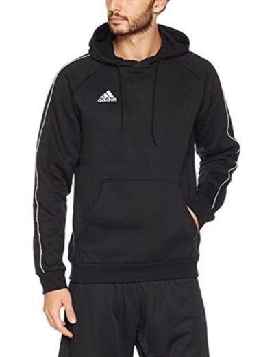 adidas Core18 Hoody Sweatshirt, Hombre, Negro