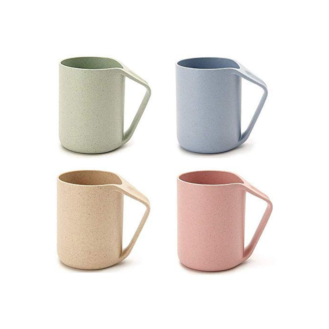 Product Shenlu Taza multicolor ecológica Trigo paja Biodegradable Taza irrompible con asa para