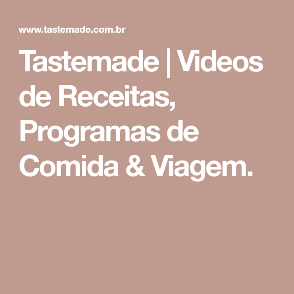 Fashion Tastemade | Videos de Receitas, Programas de Comida & Viagem.