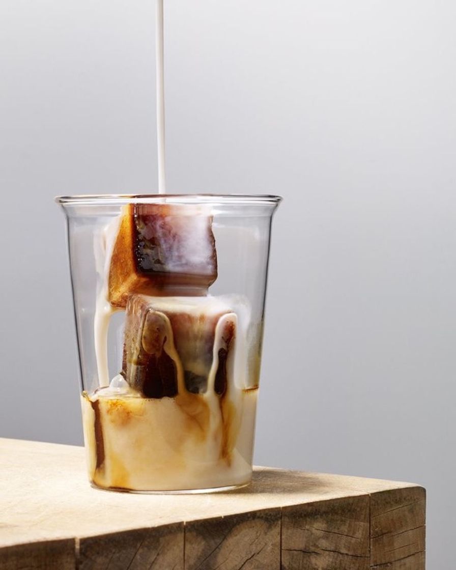 Moda Iced Coffee with coffee ice cubes 