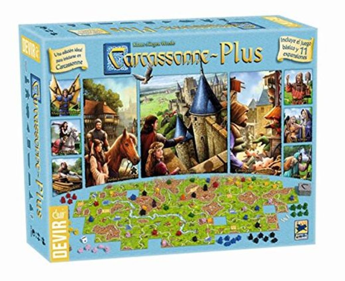 Products Devir Carcasonne - Plus, incluye el juego básico y 11 expansiones