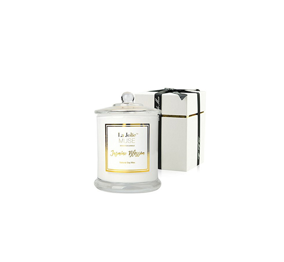 Elemento de la categoría hogar La Jolíe Muse Vela perfumada, Cera de Soja Natural Aroma de Jasmine,