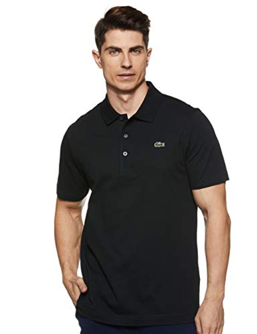 Fashion Lacoste L1230, Polo de Manga Corta para Hombre, Negro