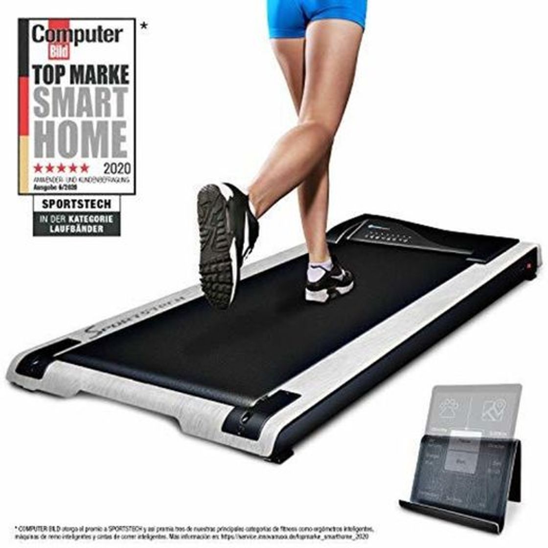 Social Sportstech Cinta de Correr DESKFIT DFT200 Ideal para Escritorio de Oficina. Trabajo