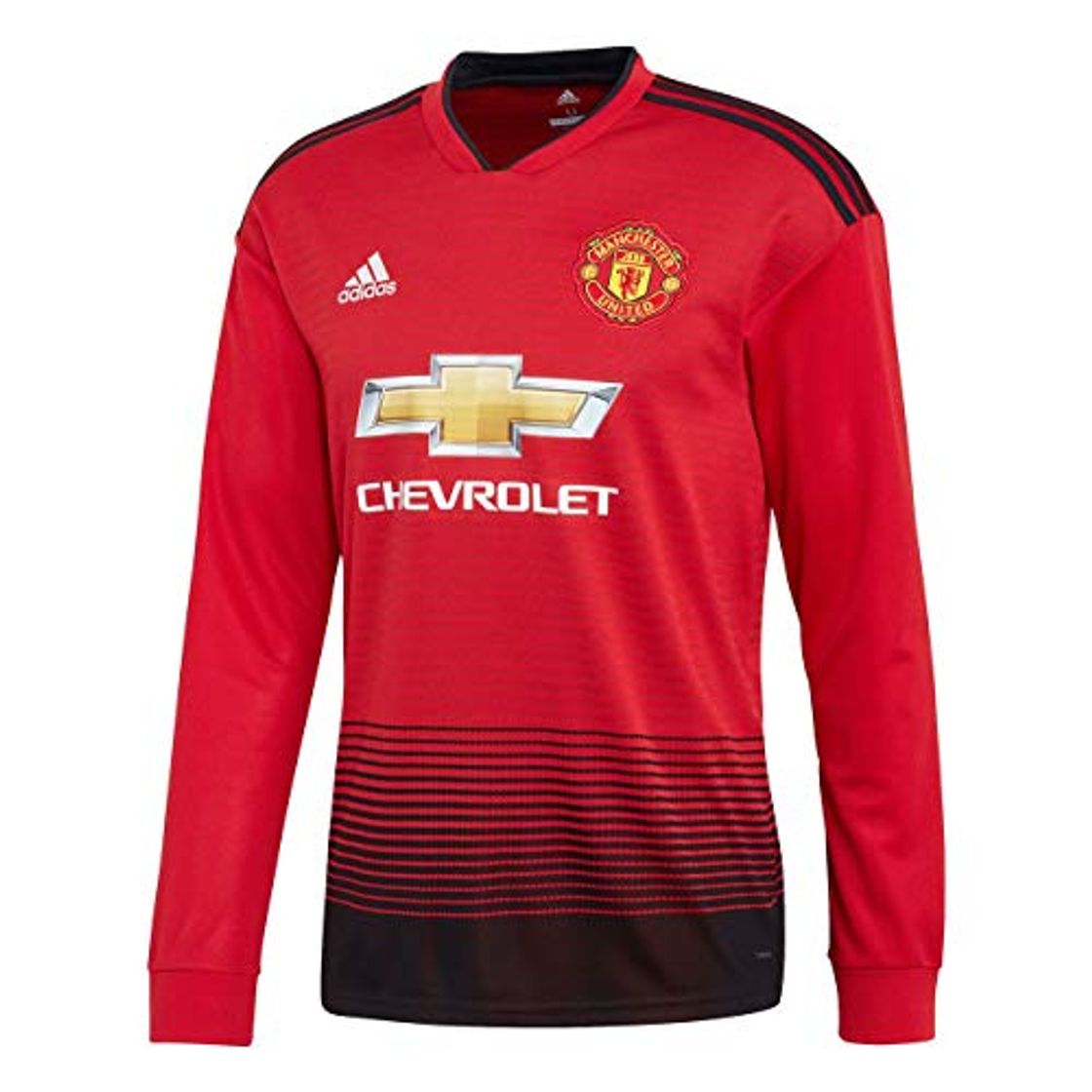Social adidas Manchester United FC Home Camiseta de Manga Larga, Hombre, Real Red