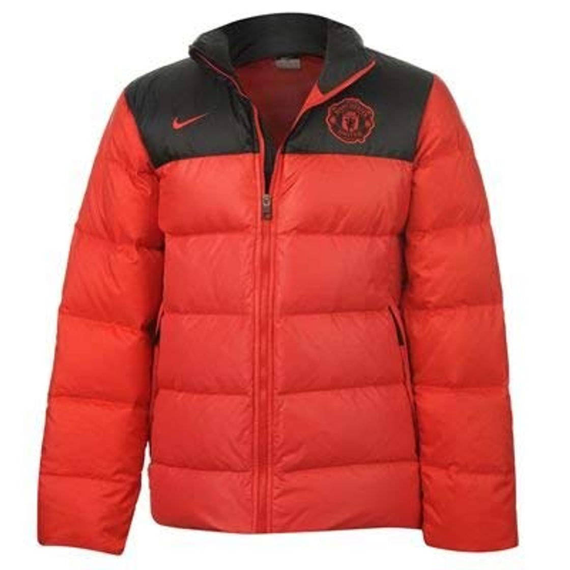 Social Nike Manchester United pato abajo acolchada de invierno Puffa chaqueta en rojo