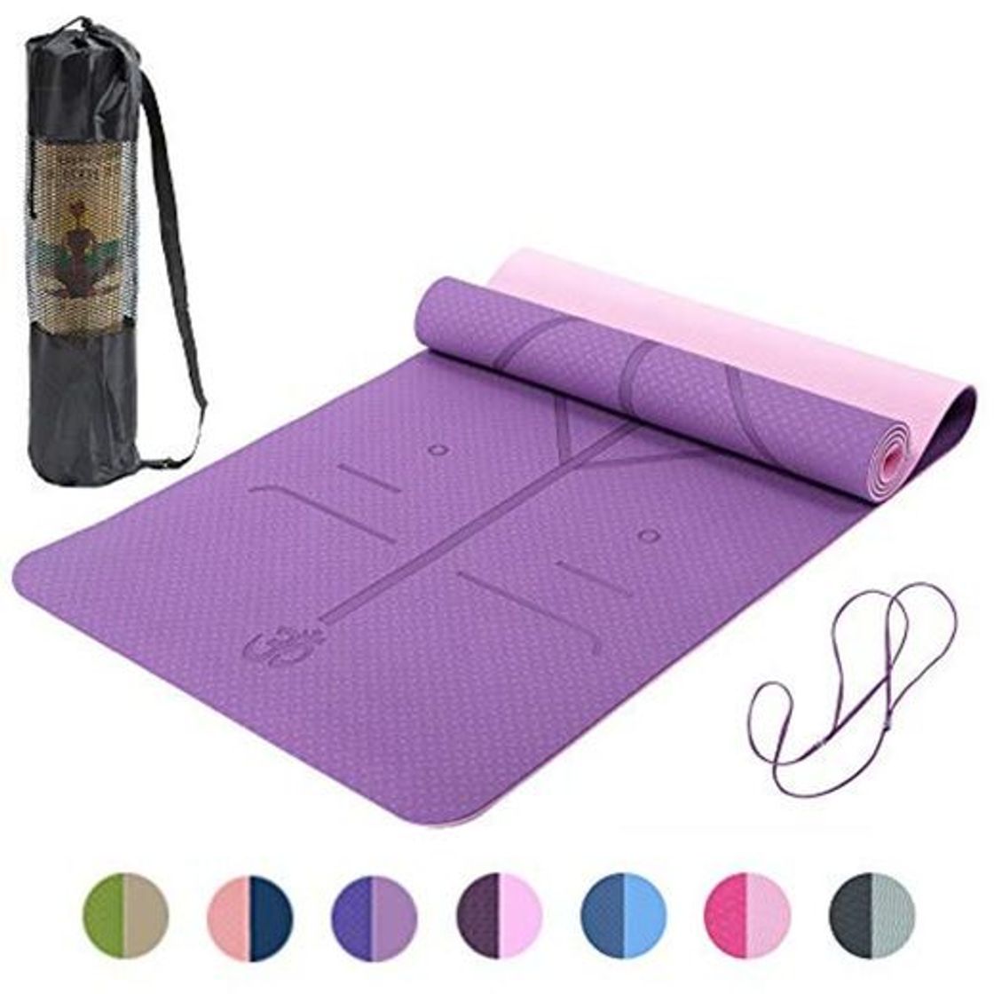 Social TOPLUS Esterilla Yoga Antideslizante Nivel Profesional Alfombrilla de Yoga Esterilla Pilates Esterilla
