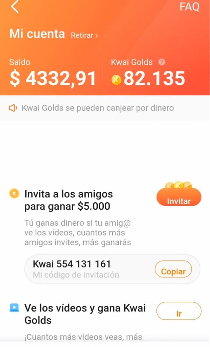 App Kwai muy buena aplicación para ganar dinero pagan 100%