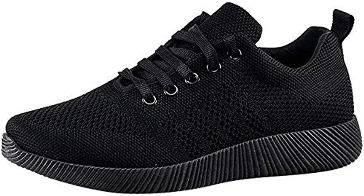 Moda Logobeing Zapatillas Deportivas de Mujer Sneakers Zapatos Adulto Rojo Negro Blanco Malla