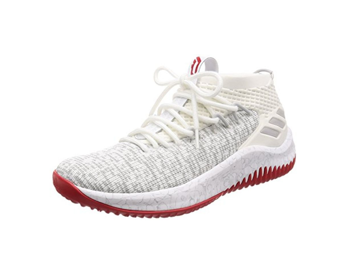 Social Adidas Dame 4, Zapatillas de Deporte para Hombre, Blanco