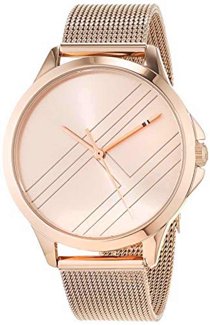 Social Tommy Hilfiger Reloj Analógico para Mujer de Cuarzo con Correa en Cuero 1781973