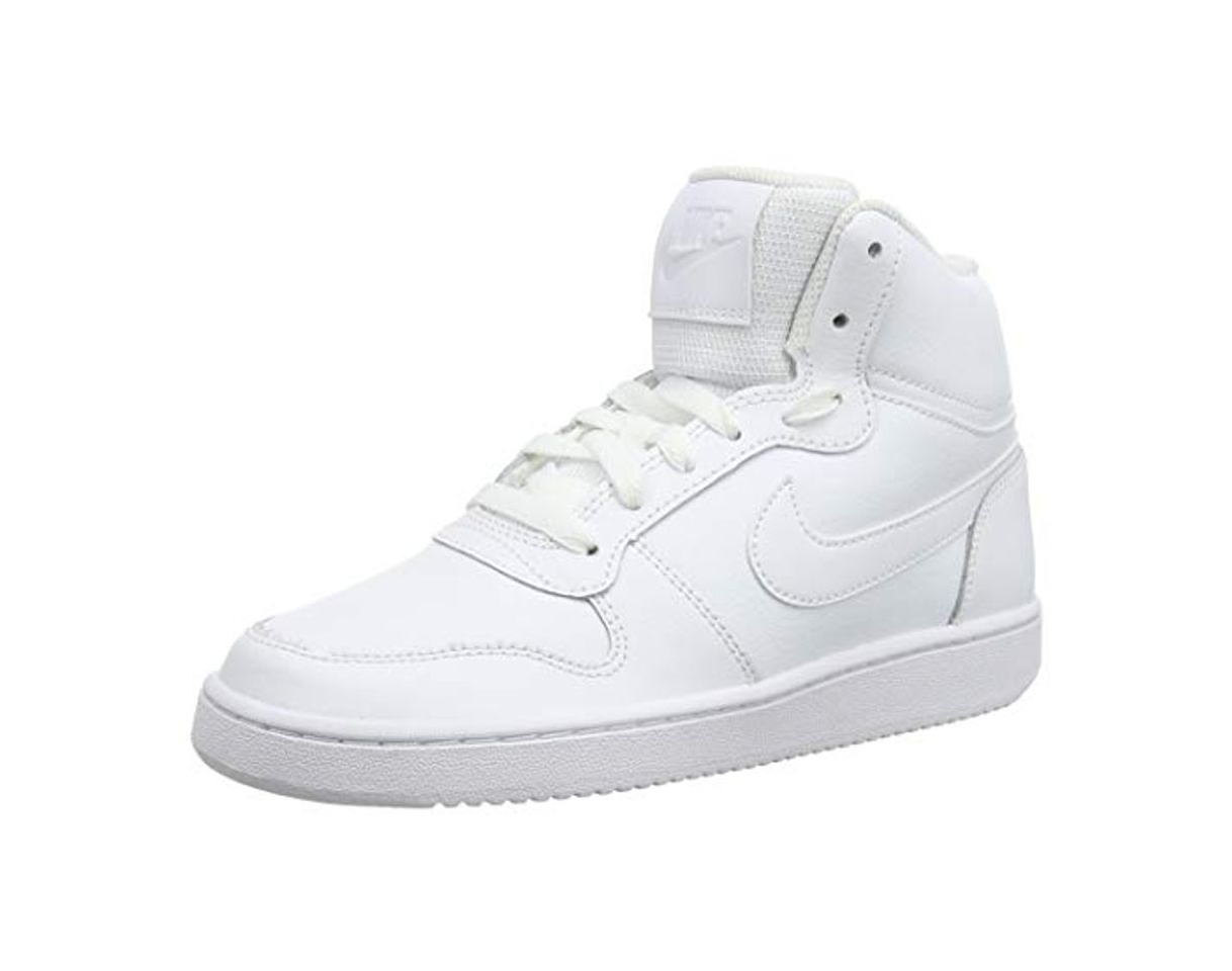 Fashion Nike Ebernon Mid, Zapatillas Altas para Mujer, Blanco