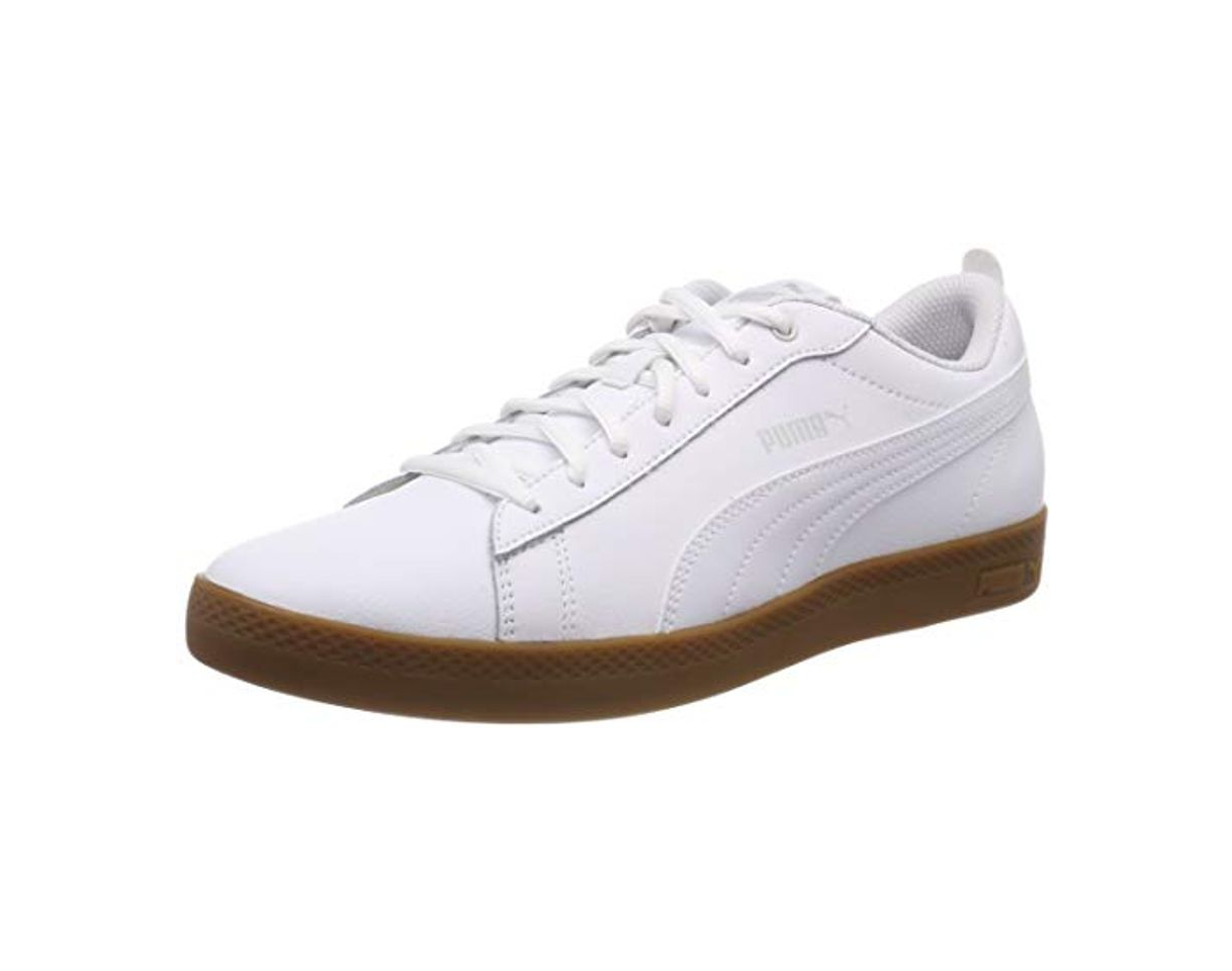 Social PUMA Smash WNS V2 L, Zapatillas para Mujer, Blanco White