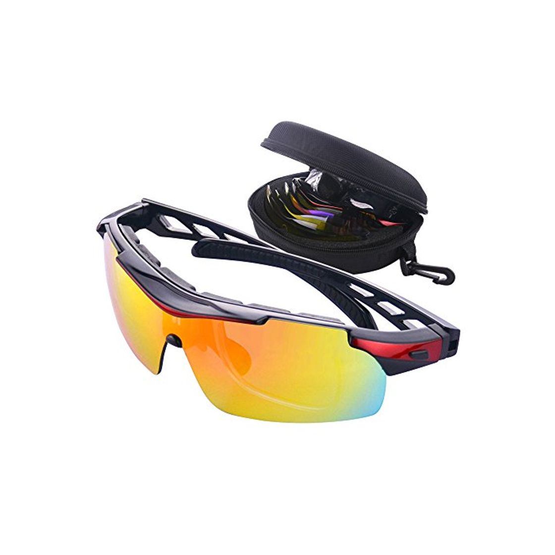 Social Gafas de Ciclismo Unisex Gafas de Sol de Deportivas Bici Polarizadas 5