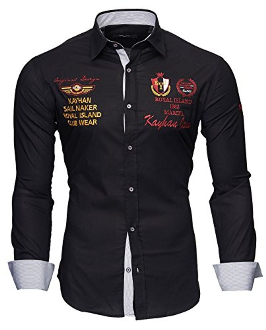Social Kayhan Hombre Camisa Monaco Black