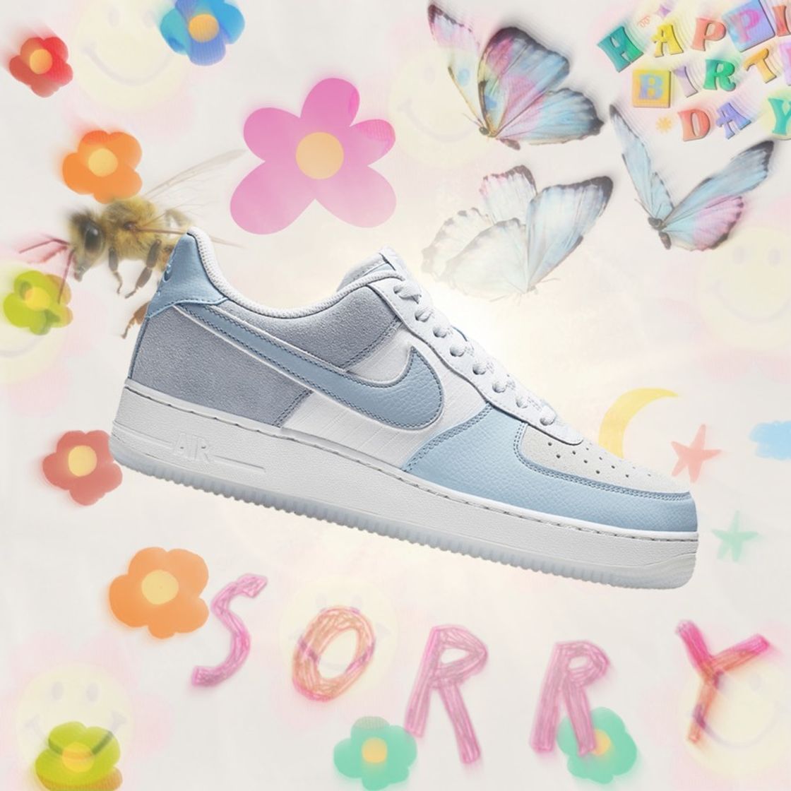 Air Force 1 Low '07 LV8 'Light Armory Blue' - Nike - AO2425 400 - Goat