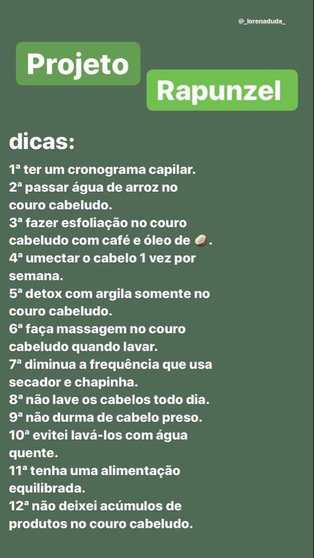 Projeto Rapunzel