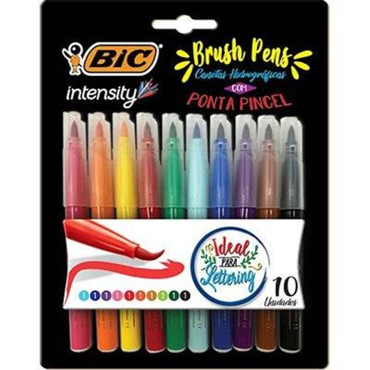 Caneta pincel Brush Pen 10 cores Intensity