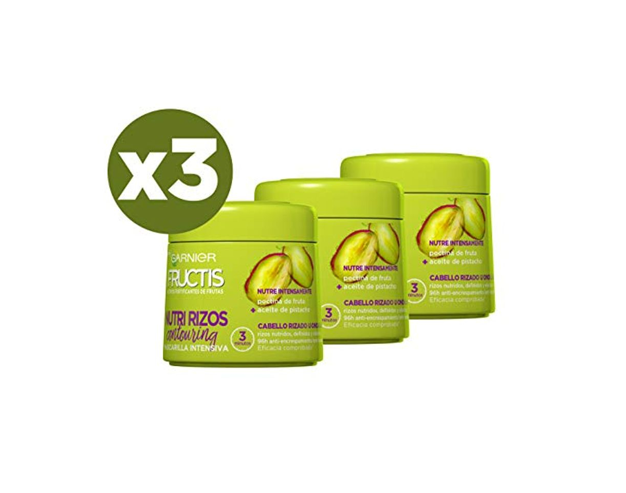 Social Garnier Fructis Hidra Rizos Mascarilla Capilar Pelo Rizado u Ondulado - Paquete