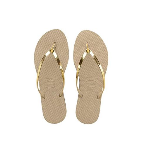 Havaianas You Metallic, Sandalias para Mujer, Dorado