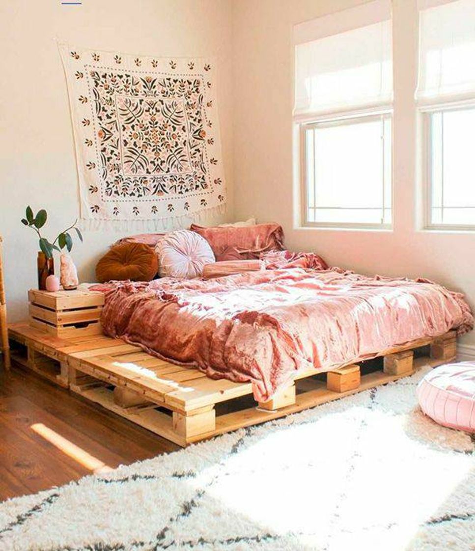 Moda Cama de pallet linda ❤