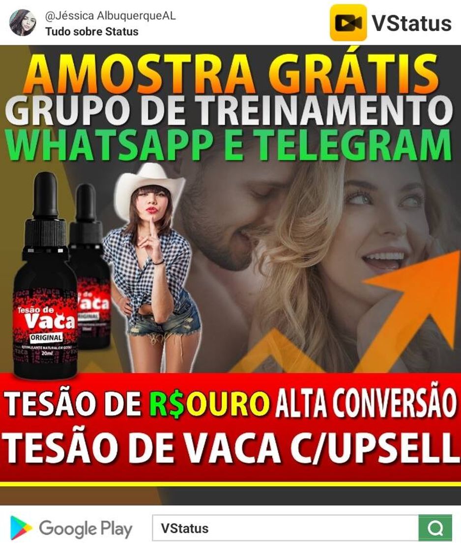 Producto Tesão de vaca amostra grátis