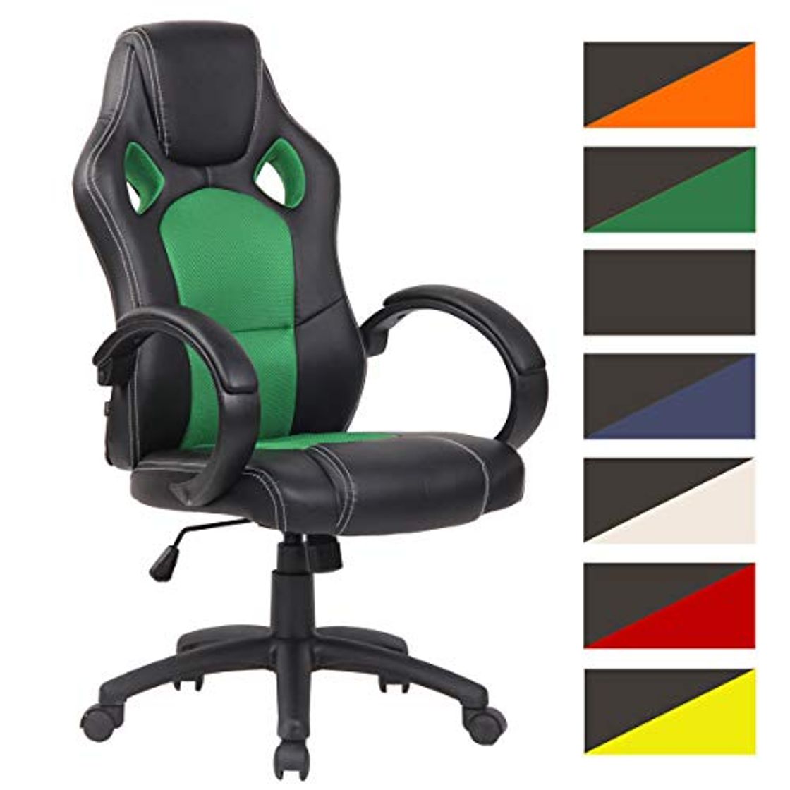 Place CLP Silla Racing De Oficina Fire Estilo Deportivo I Silla Gaming Regulable