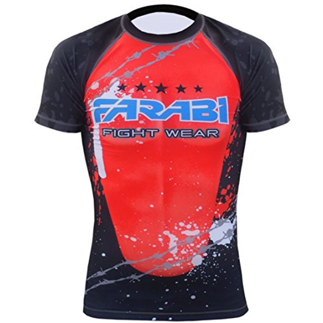 Fashion FARABI Erupción MMA Guardia compresión Superior Entrenamiento de Alta Cuerpo Armour BJJ