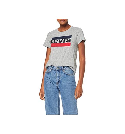 Levi's The Perfect Tee, Camiseta, Mujer, Gris