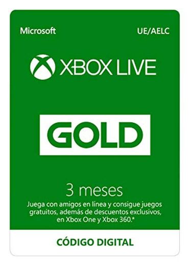 Suscripción Xbox Live Gold - 3 Meses