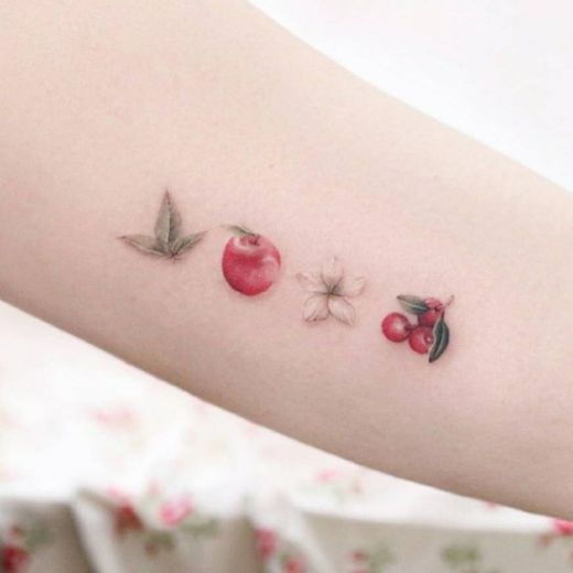 🍃🍎🌼🍒 tattoo