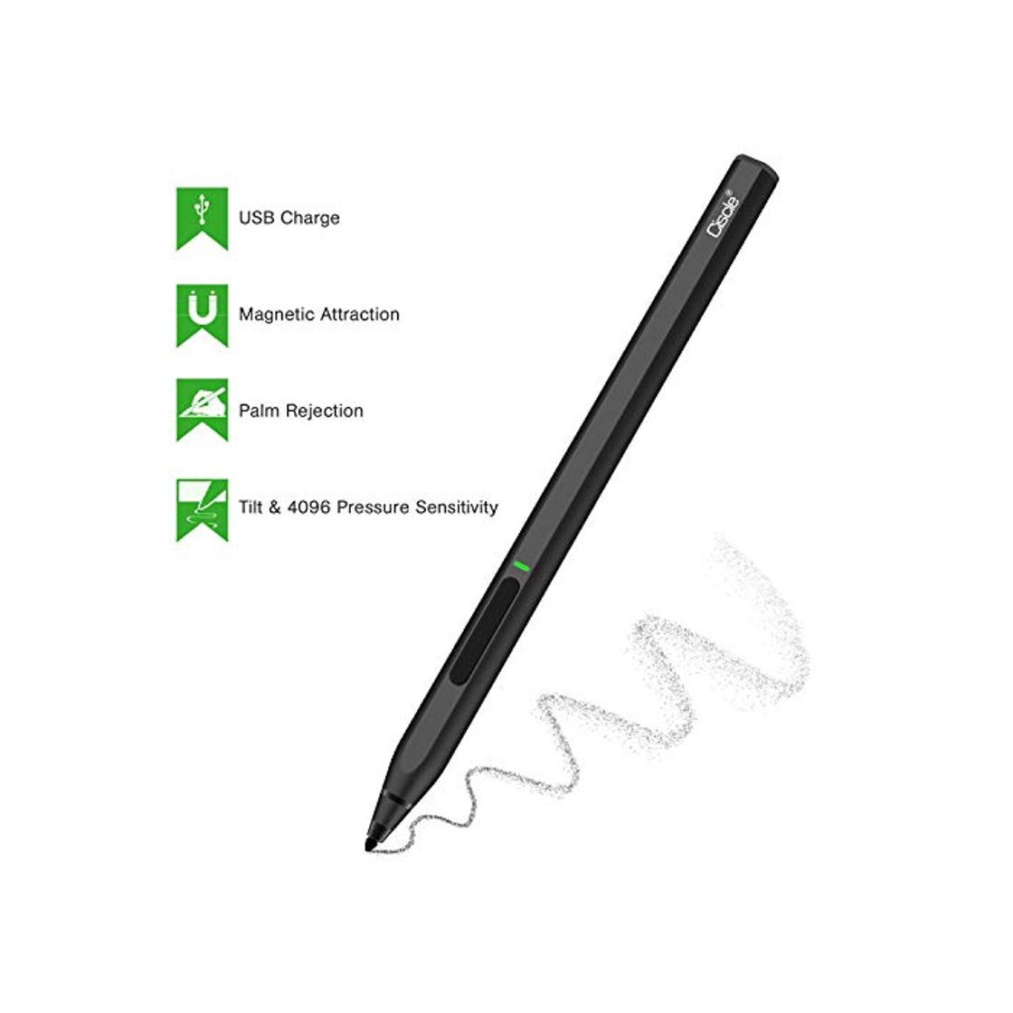 Product Ciscle Lápiz Compatible con Microsoft Surface, Stylus Pen Recargable de 1.0 mm