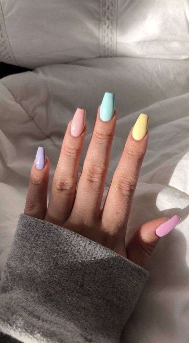 Moda Colorful nails