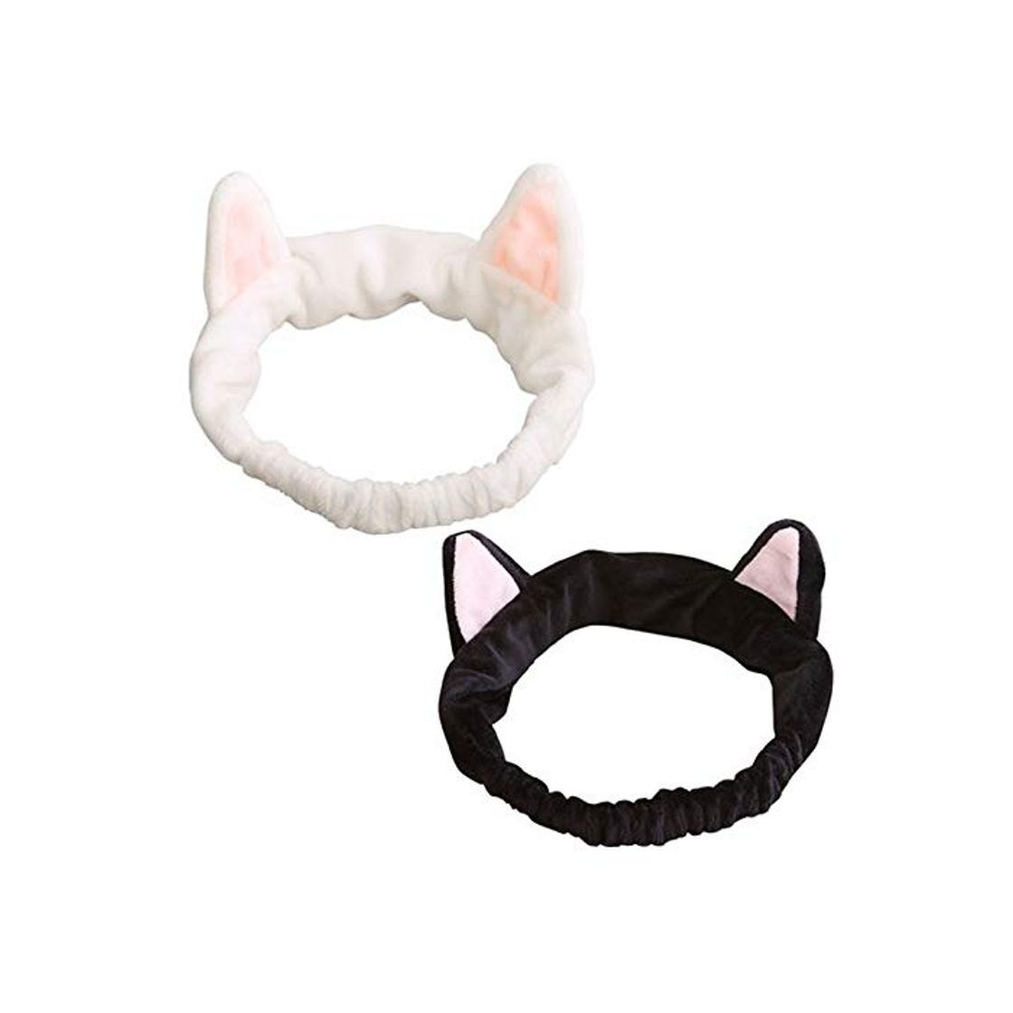 Social Tomedeks 2 diademas de pelo bonitas, orejas de gato, diademas de maquillaje