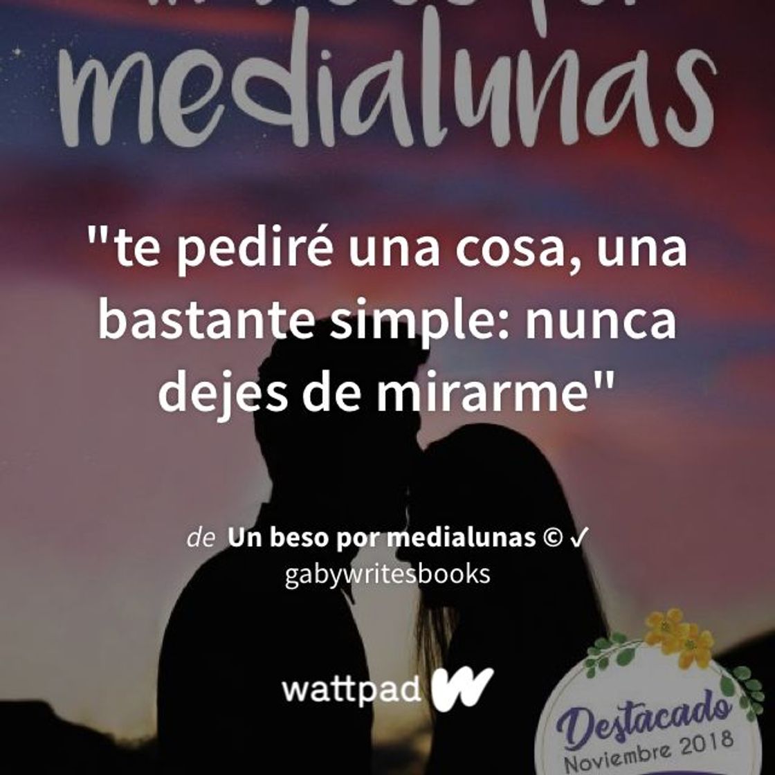 Libro Un beso por medias lunas
