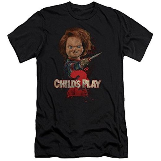Child's Play Playera Delgada para Adulto con diseño de Heres Chucky de la película Heres de la película de Terror Comedy Thriller
