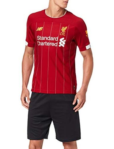 New Balance Liverpool FC Home SS Jersey No EPL Patch Camiseta Crew