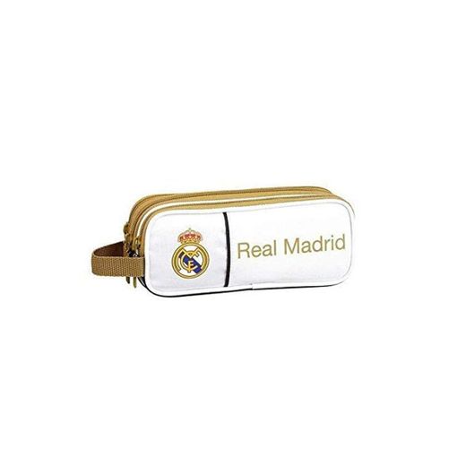 Real Madrid CF Estuche portatodo Triple 3 Cremalleras Escolar