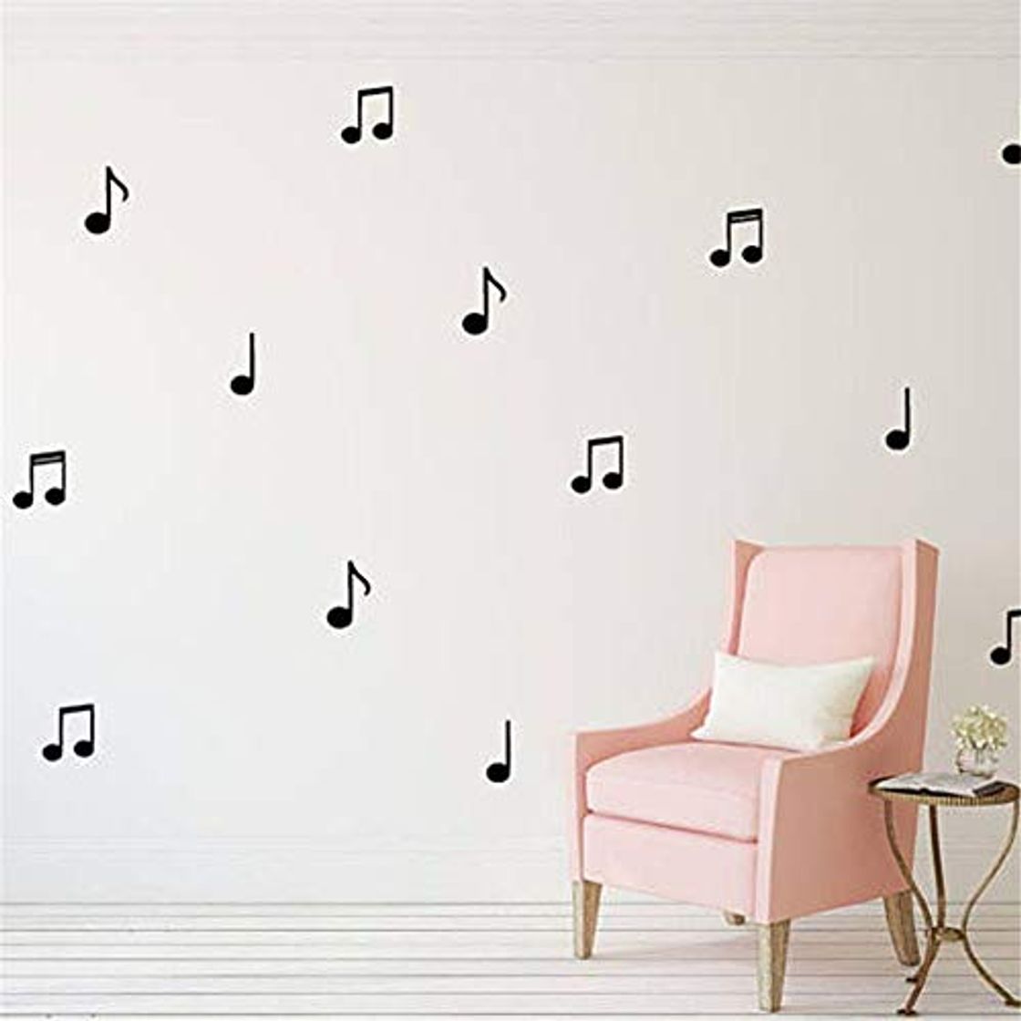 Producto pegatina de pared frases pegatinas decorativas pared Notas Musicales Música Piano Para Niños Sala Vivero Hogar Decoaciones Muro