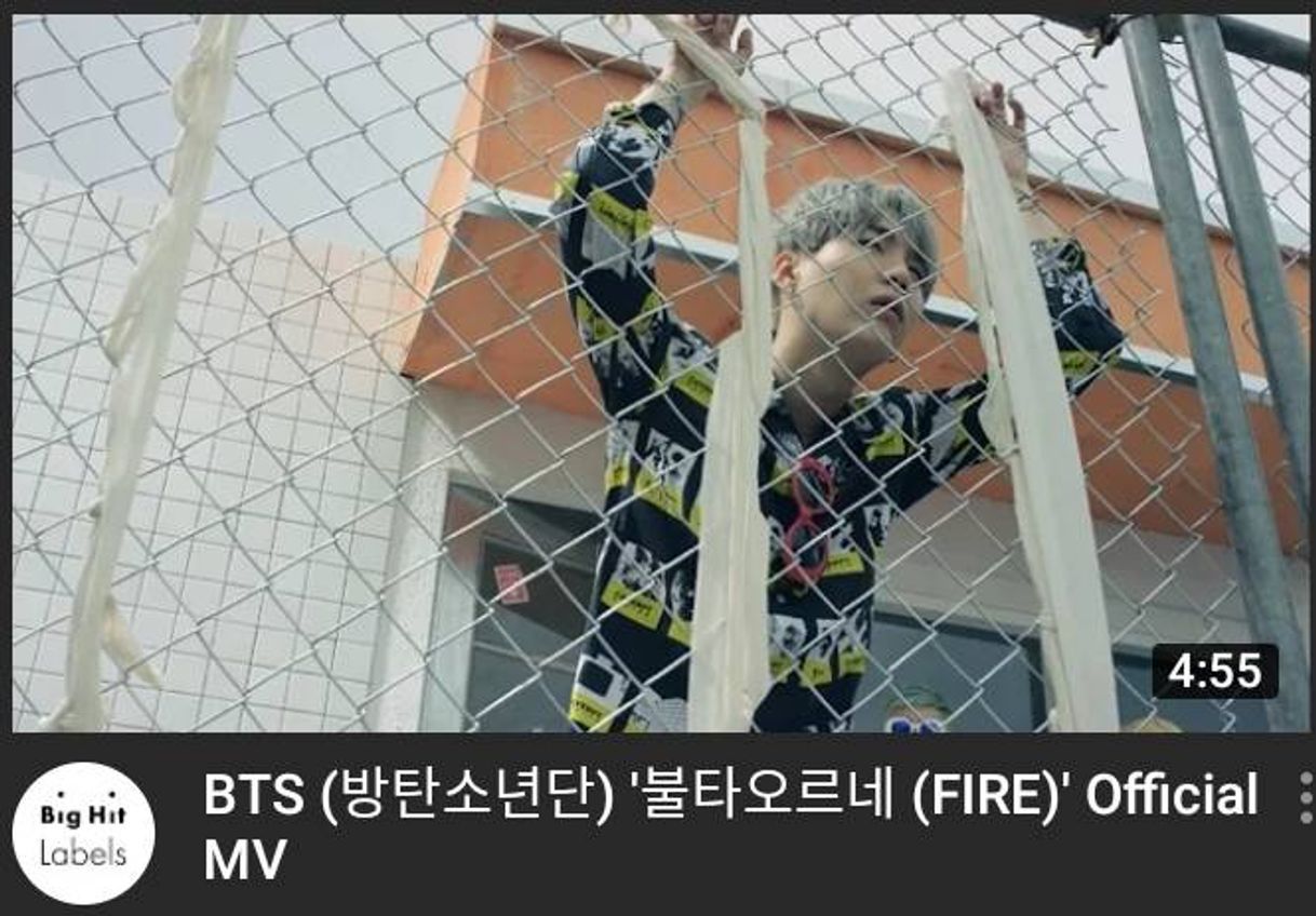 Canción BTS FIRE