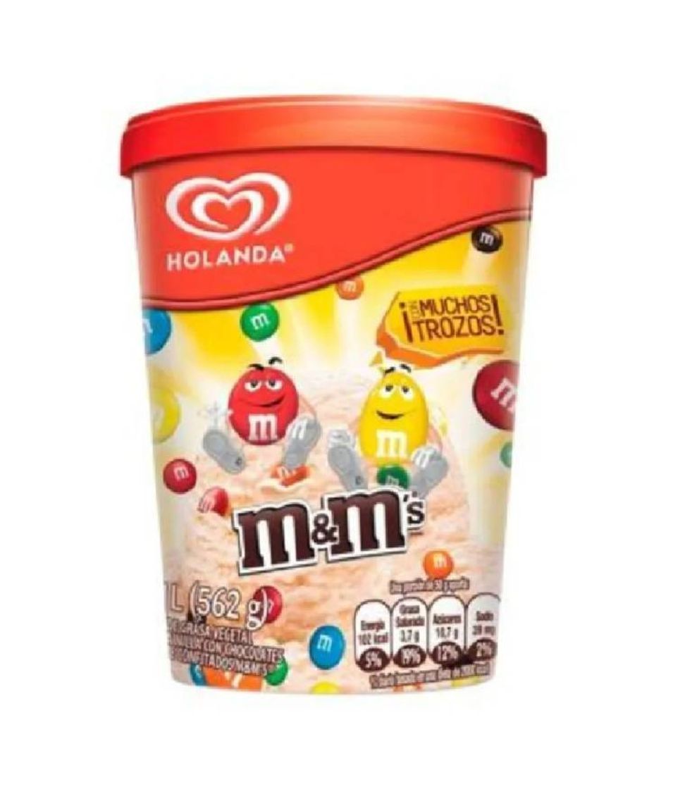 Moda 💠Helado Holanda m & m's sabor vainilla 1 l

