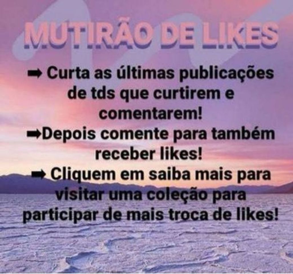 Moda troca de likes e follow 