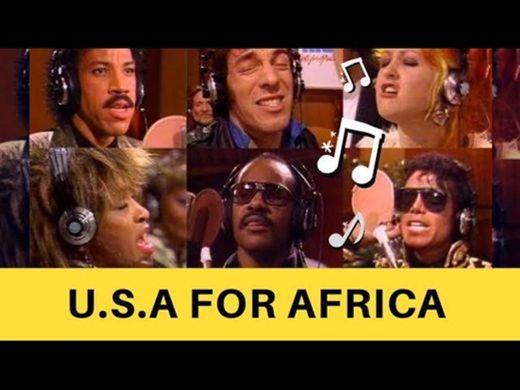 Usa for Africa  we  are world 