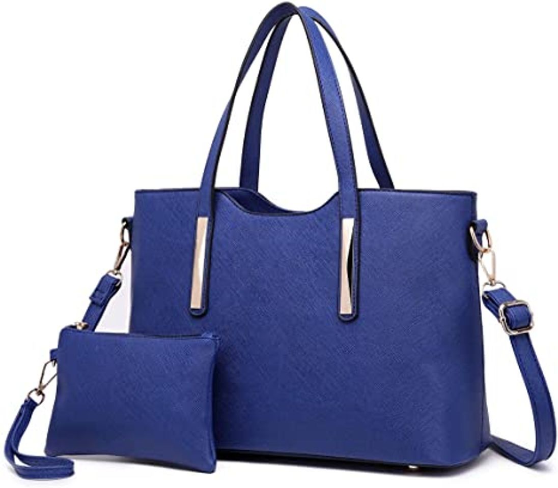 Social Miss Lulu Bolsas de Señoras Moda Cuero Pu 2 Piezas Totalizador Bolsos