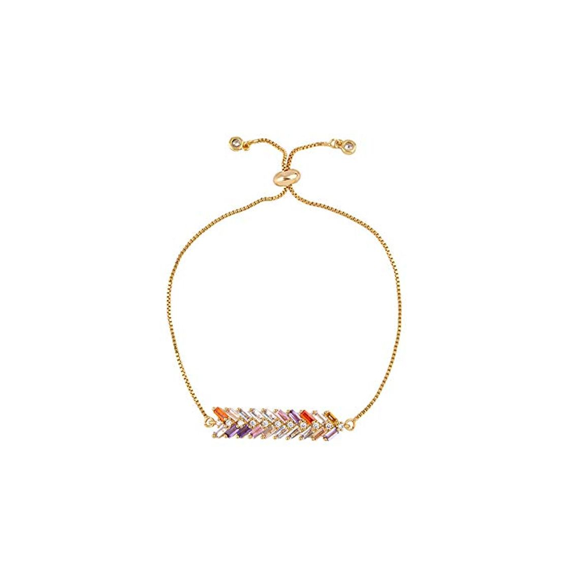 Social Nobrand Rainbow Evil Eye Pulsera Mujer Zirconia Azul Ojo Pulsera 24K Oro Turco Ojo Joyería Tenis Pulseira Olho Grego