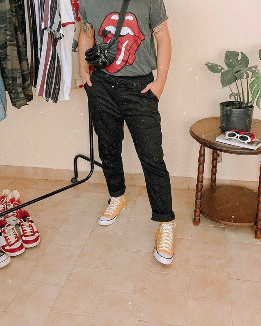 Social Look masculino com pochete