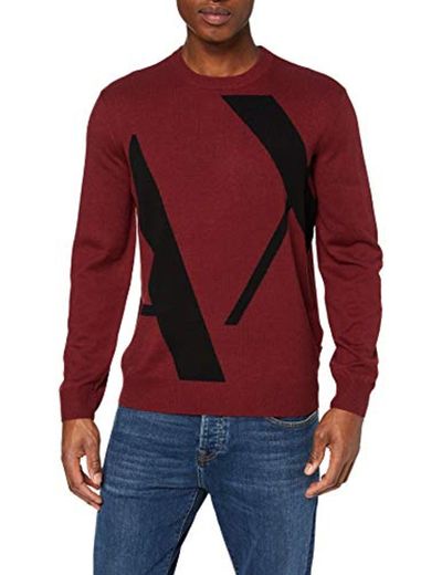 Armani Exchange Pullover suéter, Rojo